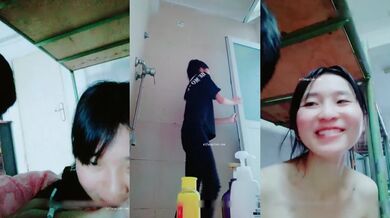 白嫩萝莉18岁小妹在宿舍和男友朋友直播，男友劝说她直播赚钱，蜜桃粉红极品，原生态腋毛都没刮